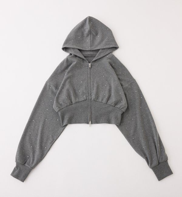  「セットアップ対応／ビジューパーカー」|プルオーバー|