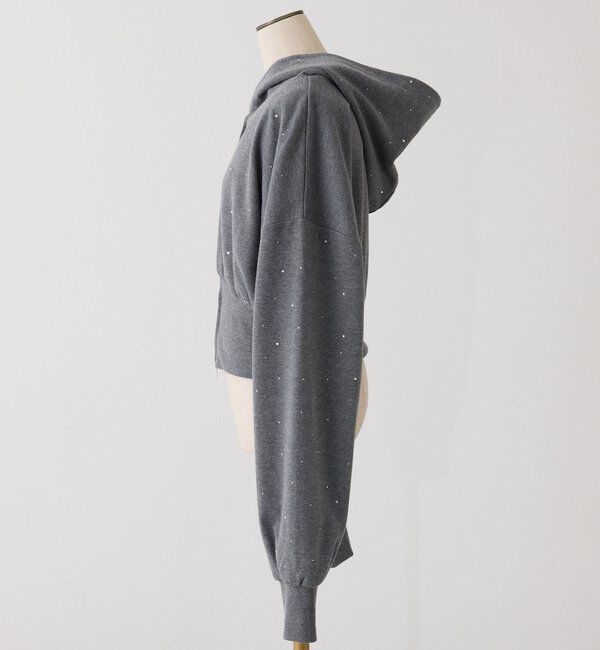  「セットアップ対応／ビジューパーカー」|プルオーバー|