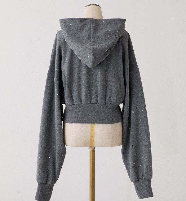  「セットアップ対応／ビジューパーカー」|プルオーバー|