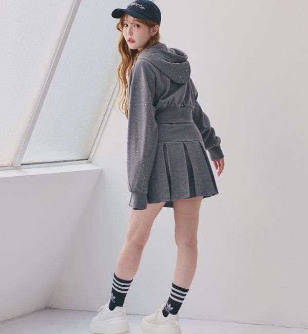  「セットアップ対応／ビジューパーカー」|プルオーバー|