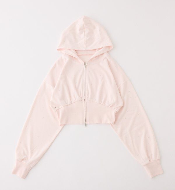  「セットアップ対応／ビジューパーカー」|プルオーバー|