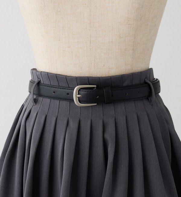  「ベルト付きプリーツバルーンミニスカート」|スカート|