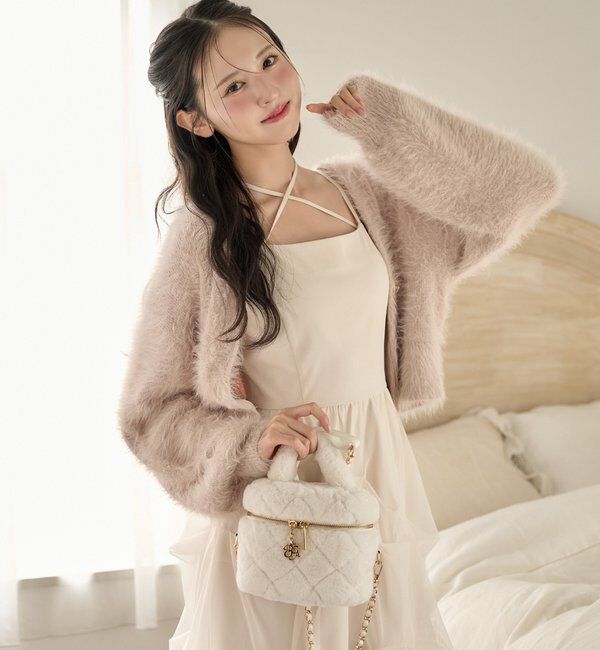  「milkyフェザーショートカーデ」|ニット・セーター|