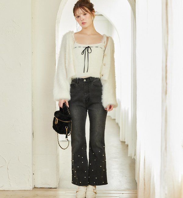  「美脚フレアデニムパンツ」|その他|