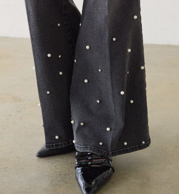  「美脚フレアデニムパンツ」|その他|