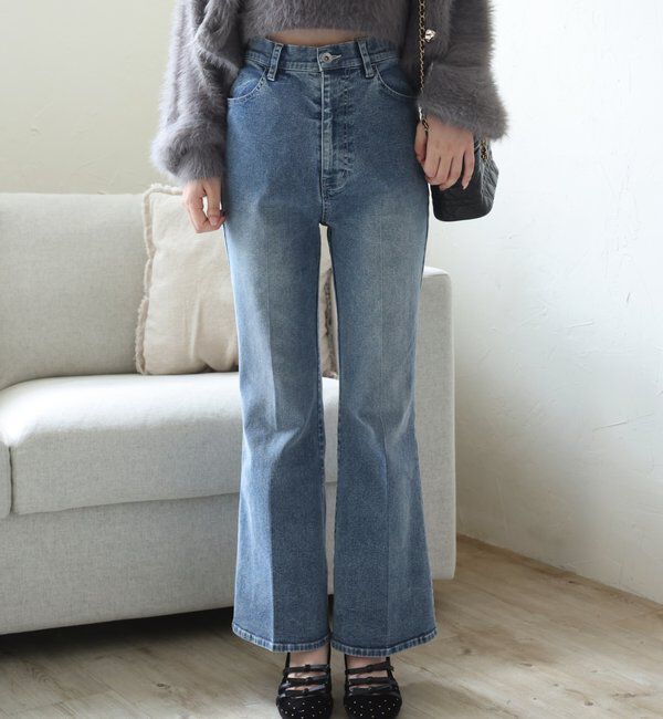  「美脚フレアデニムパンツ」|その他|