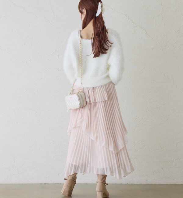  「プリーツティアードスカート」|スカート|