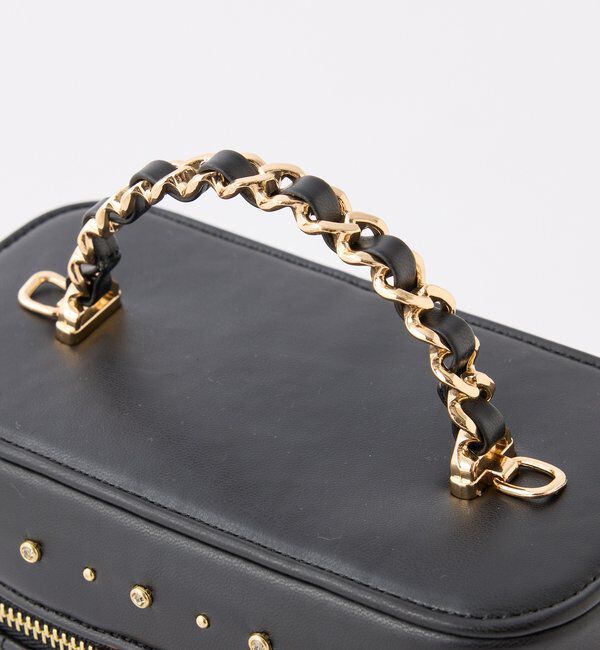  「スタッズ付キルティングバニティバッグ」|ショルダー・メッセンジャー|