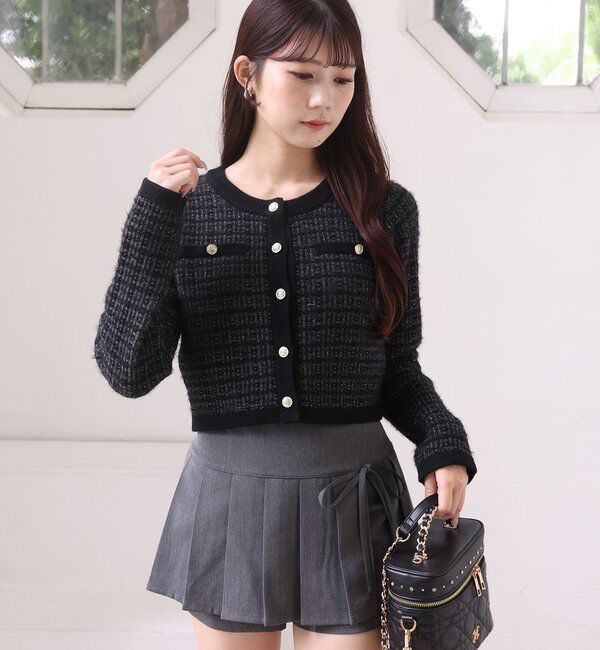  「スタッズ付キルティングバニティバッグ」|ショルダー・メッセンジャー|