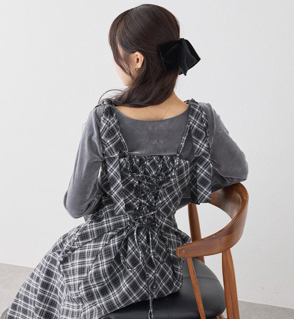  「【新色追加】着痩せ効果抜群/マイナス5キロ見えキャミワンピ」|ワンピース|