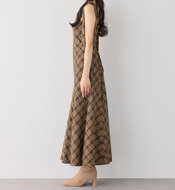  「【新色追加】着痩せ効果抜群/マイナス5キロ見えキャミワンピ」|ワンピース|