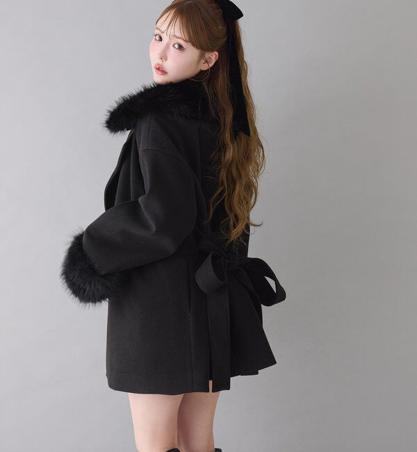  「3WAY衿袖ファーミドルコート」|その他|