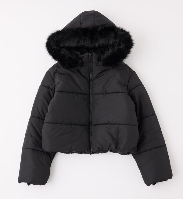  「ファー付きショートフェイクダウン」|ダウンベスト・ベスト|