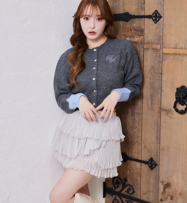  「【HolidayCollection】プリーツティアードミニスカート」|スカート|