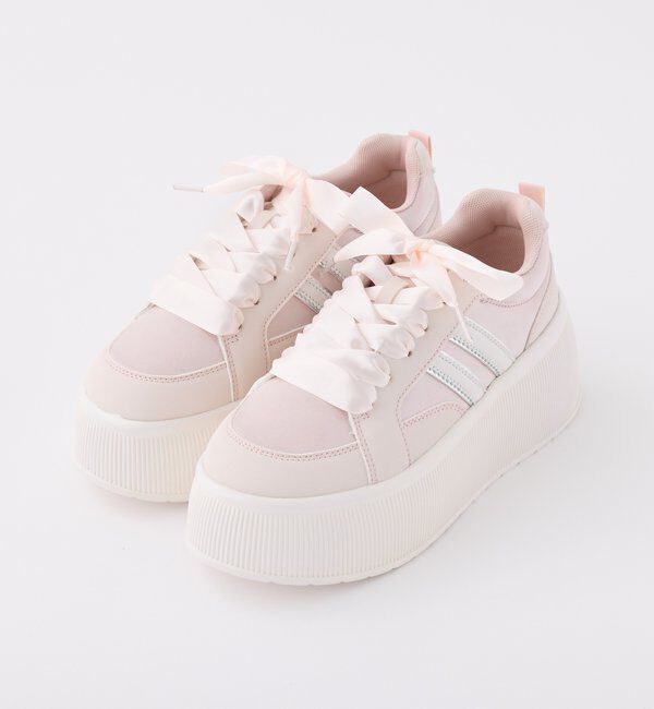  「リボンカスタムサテンスニーカー」|その他|