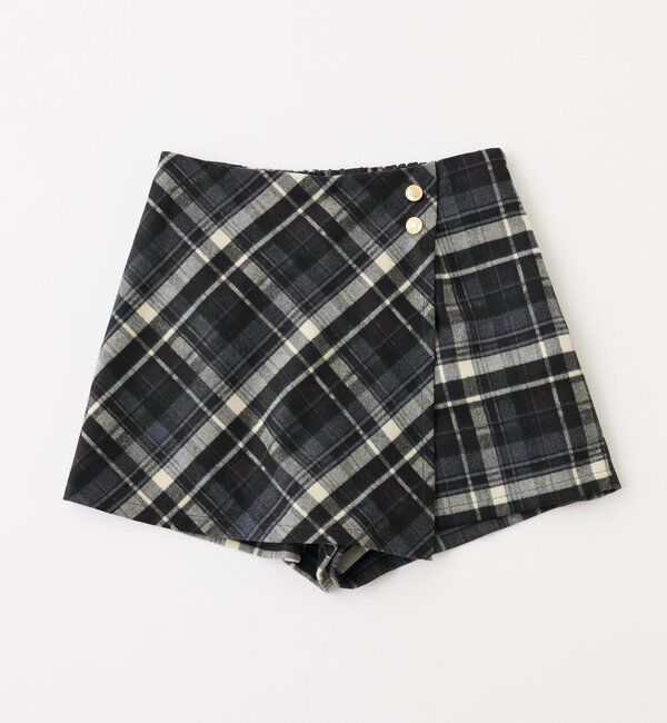  「金ボタン付スタイルアップスカショーパン」|スカート|