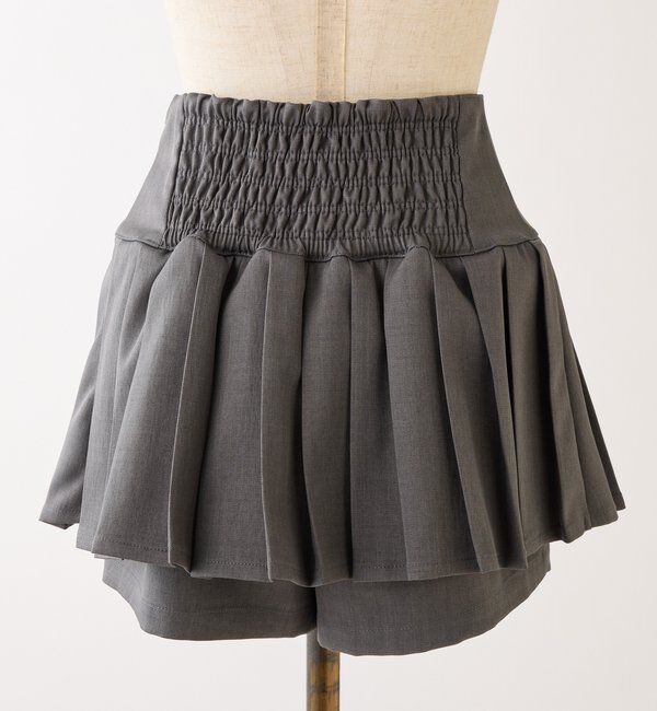  「金ボタンプリーツスカート」|スカート|