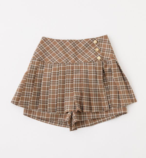  「金ボタンプリーツスカート」|スカート|