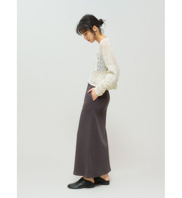 MIDIUMISOLID「MIDIUMISOLID for Ladies レースメッシュカーディガン」|ニット・セーター|