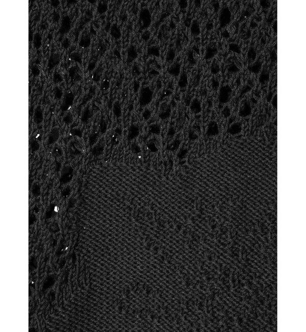 MIDIUMISOLID「MIDIUMISOLID for Ladies レースメッシュカーディガン」|ニット・セーター|