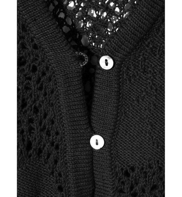 MIDIUMISOLID「MIDIUMISOLID for Ladies レースメッシュカーディガン」|ニット・セーター|