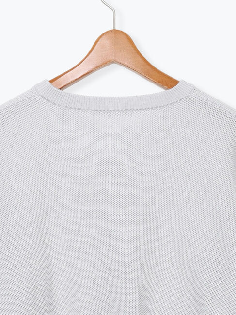 Lugnoncure「メッシュ編みWジップカーディガン」|カーディガン|