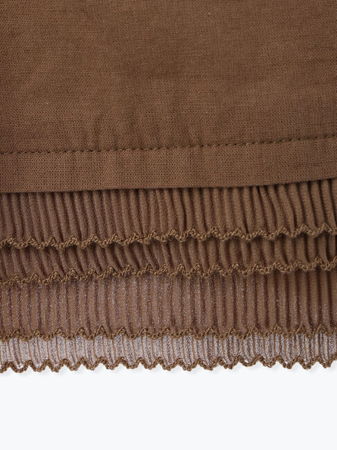 Samansa Mos2「【ゆべし&times;Samansa Mos2】裾フリルギャザースカート」|スカート|