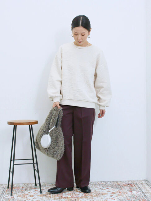 Samansa Mos2 blue「フェイクファーマルシェバッグ」|その他|