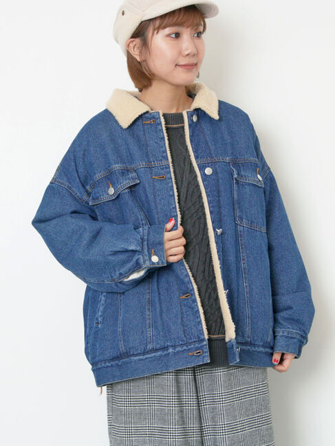 Samansa Mos2「デニムボアジャケット」|その他|