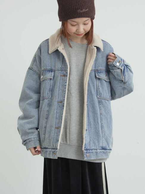 Samansa Mos2「デニムボアジャケット」|その他|