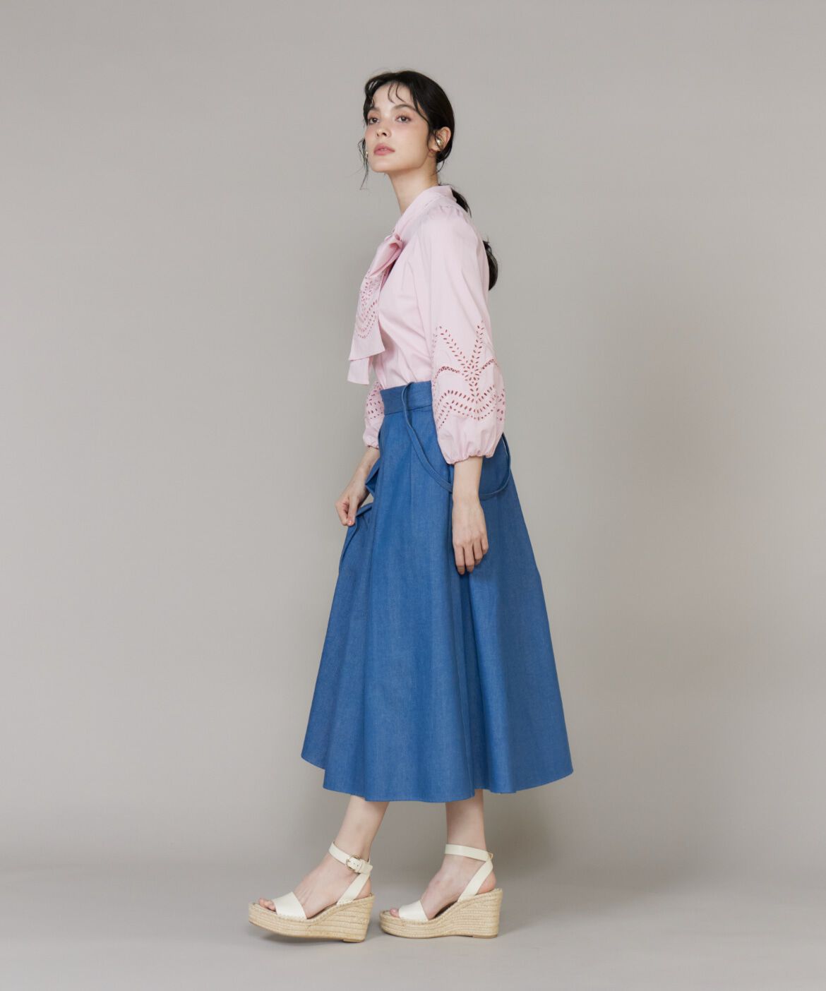 Maglie le cassetto「ボーラーレースブラウス」|シャツ・ブラウス|