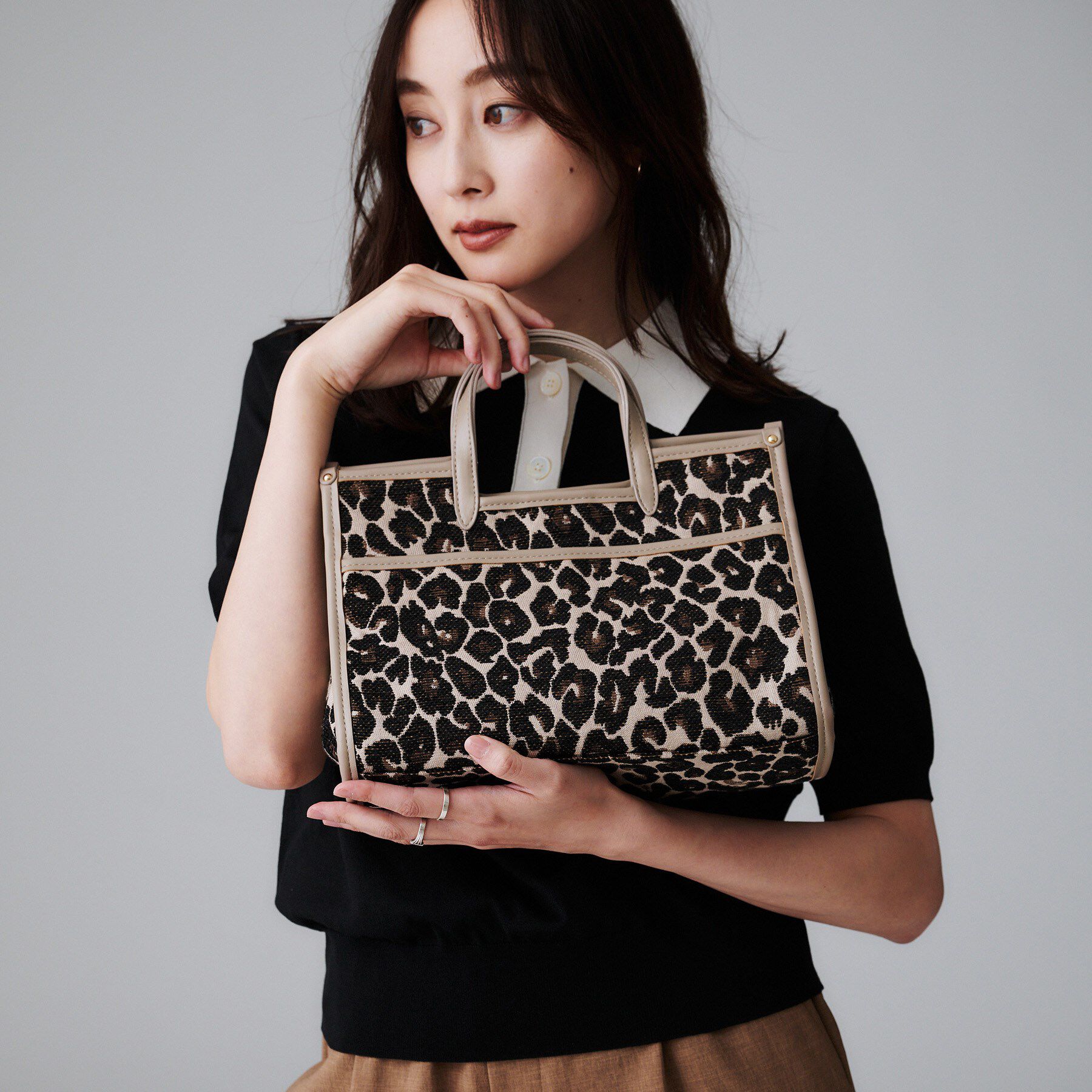 UNTITLED「【選べる3柄】ジャカードミディアムトート」|トートバッグ|