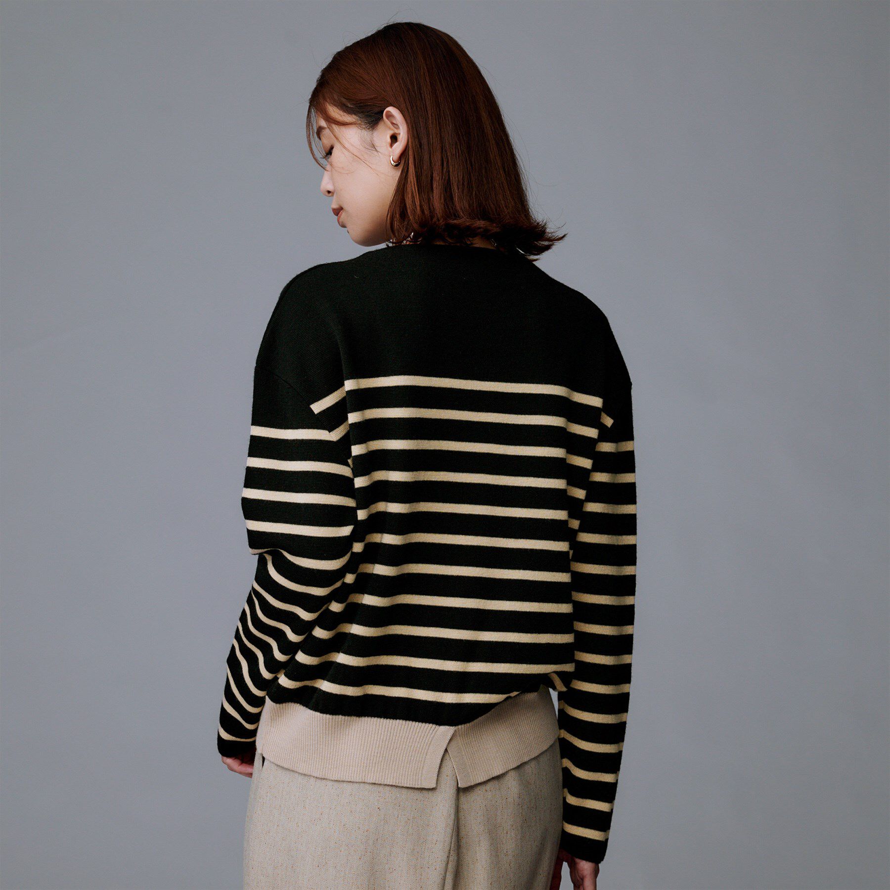 UNTITLED「【洗える】モックネックミラノリブニット」|ニット・セーター|