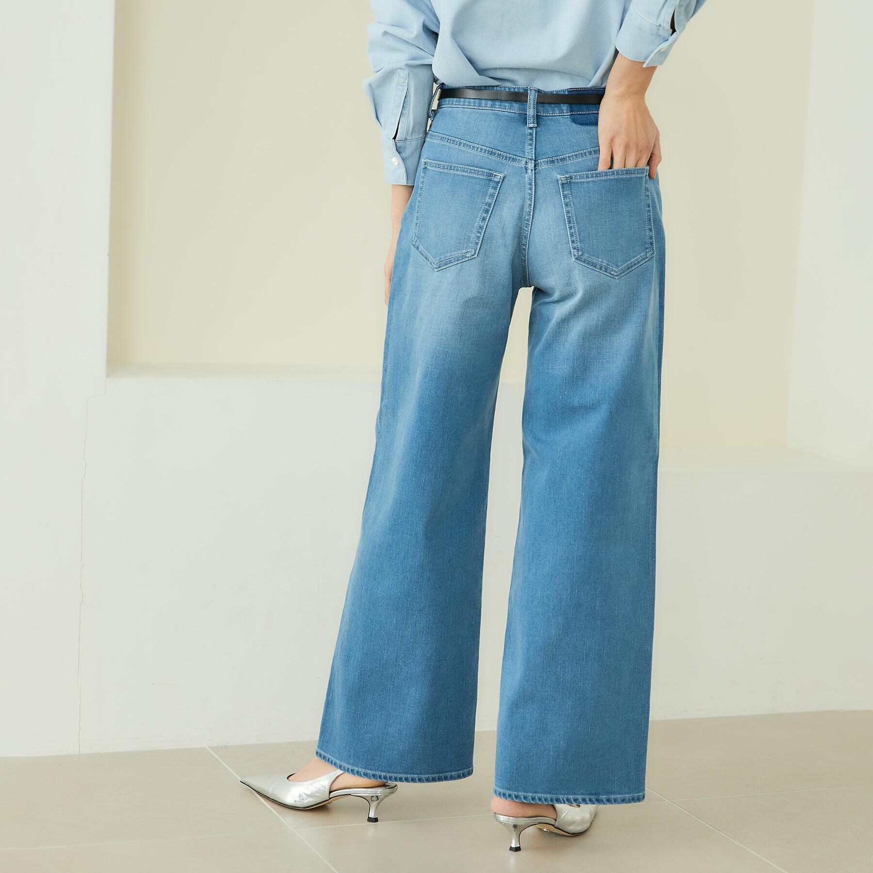 UNTITLED「【新作デニム/快適に美シルエット見せ】MAKE&times;DENIM WIDE」|デニム|