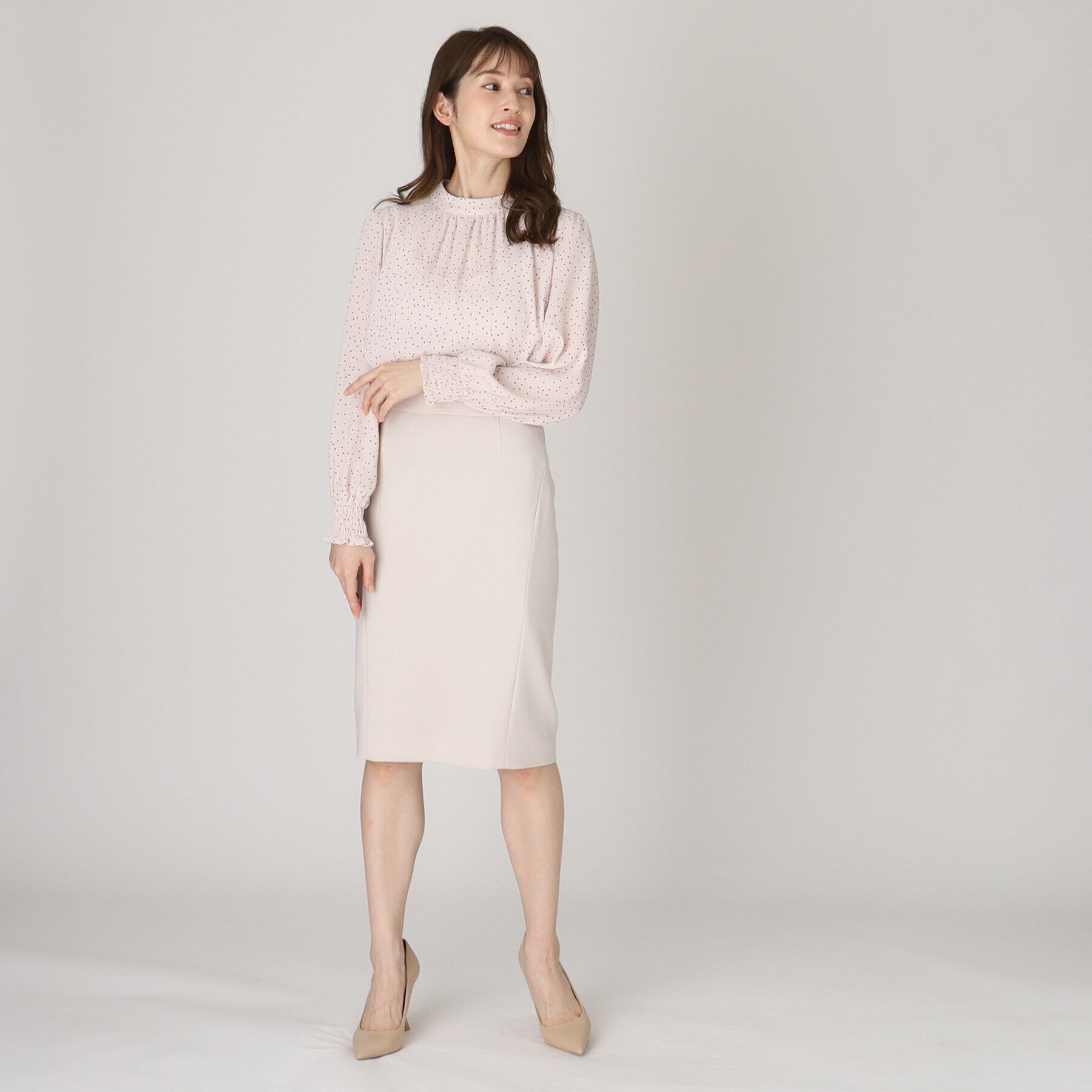 COUP DE CHANCE「【洗える／日本製】幾何柄ブラウス」|シャツ・ブラウス|