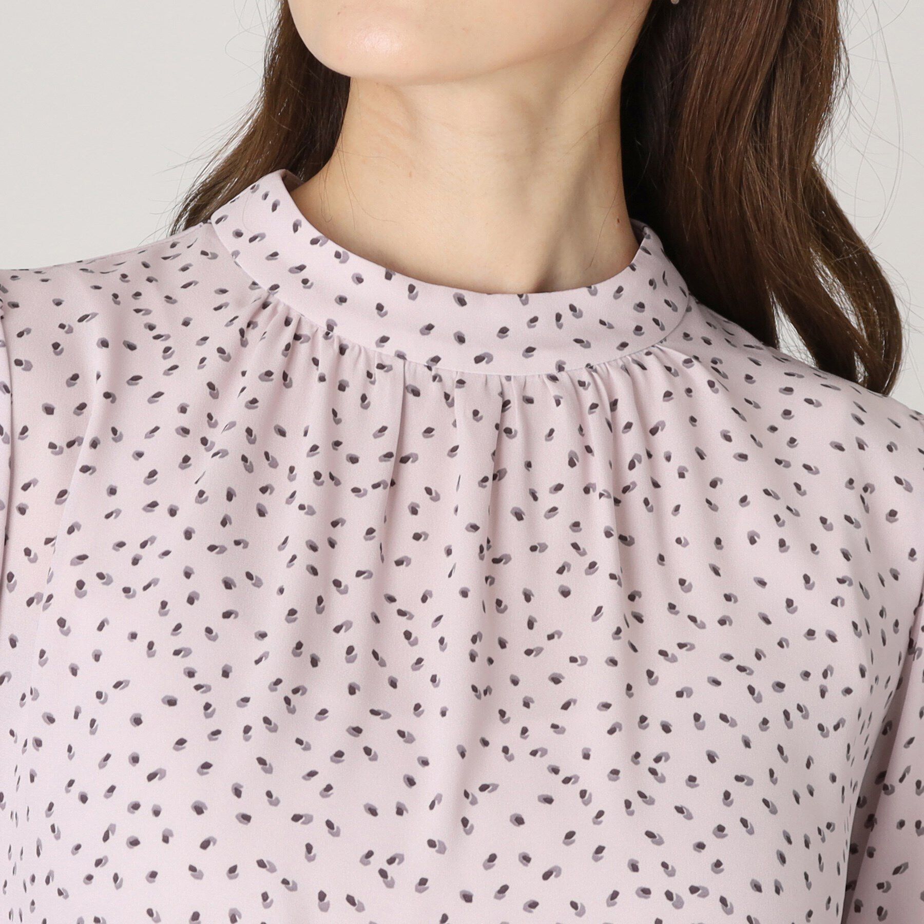 COUP DE CHANCE「【洗える／日本製】幾何柄ブラウス」|シャツ・ブラウス|