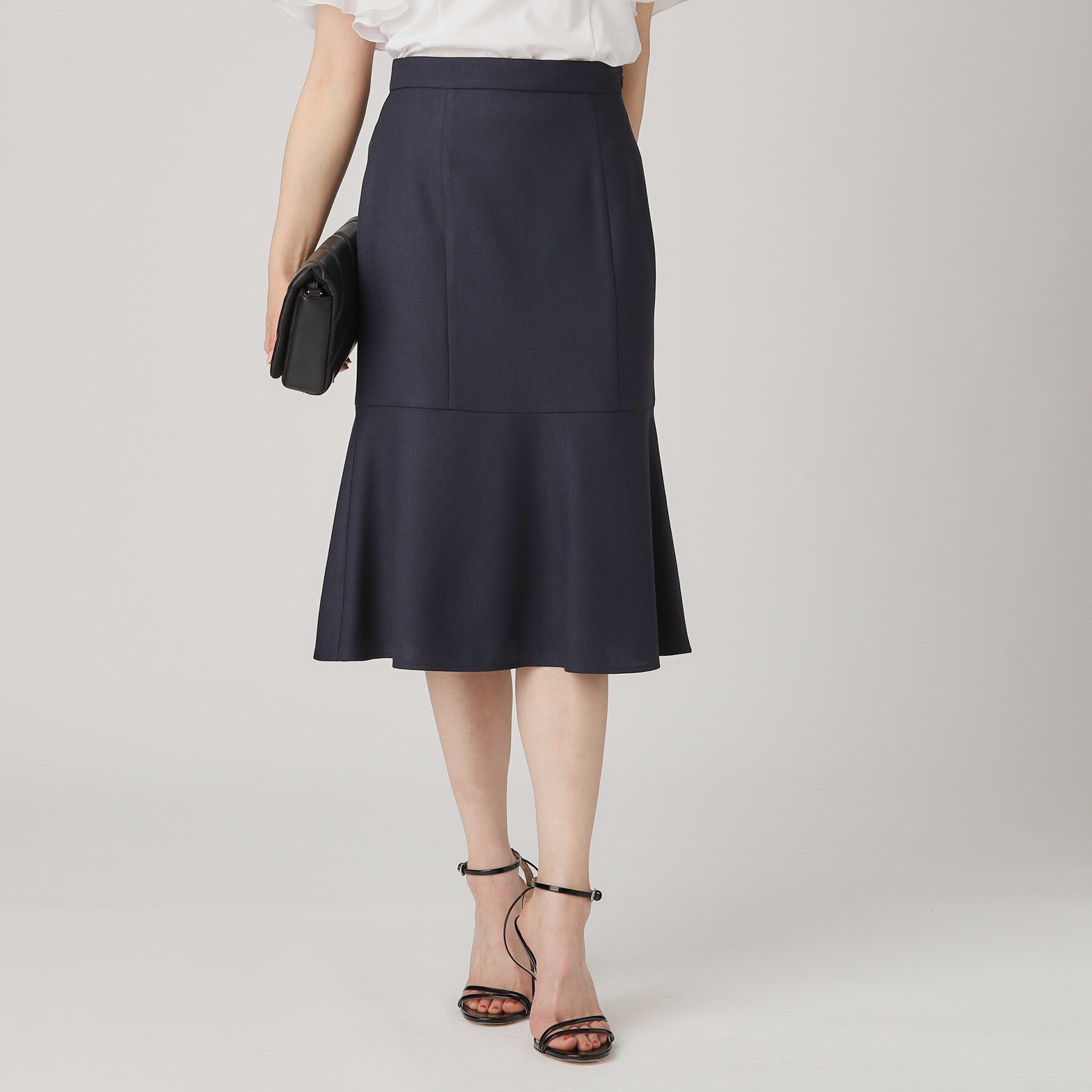 COUP DE CHANCE「【洗える／日本製】マーメイド風スカート」|スカート|ネイビー(094)