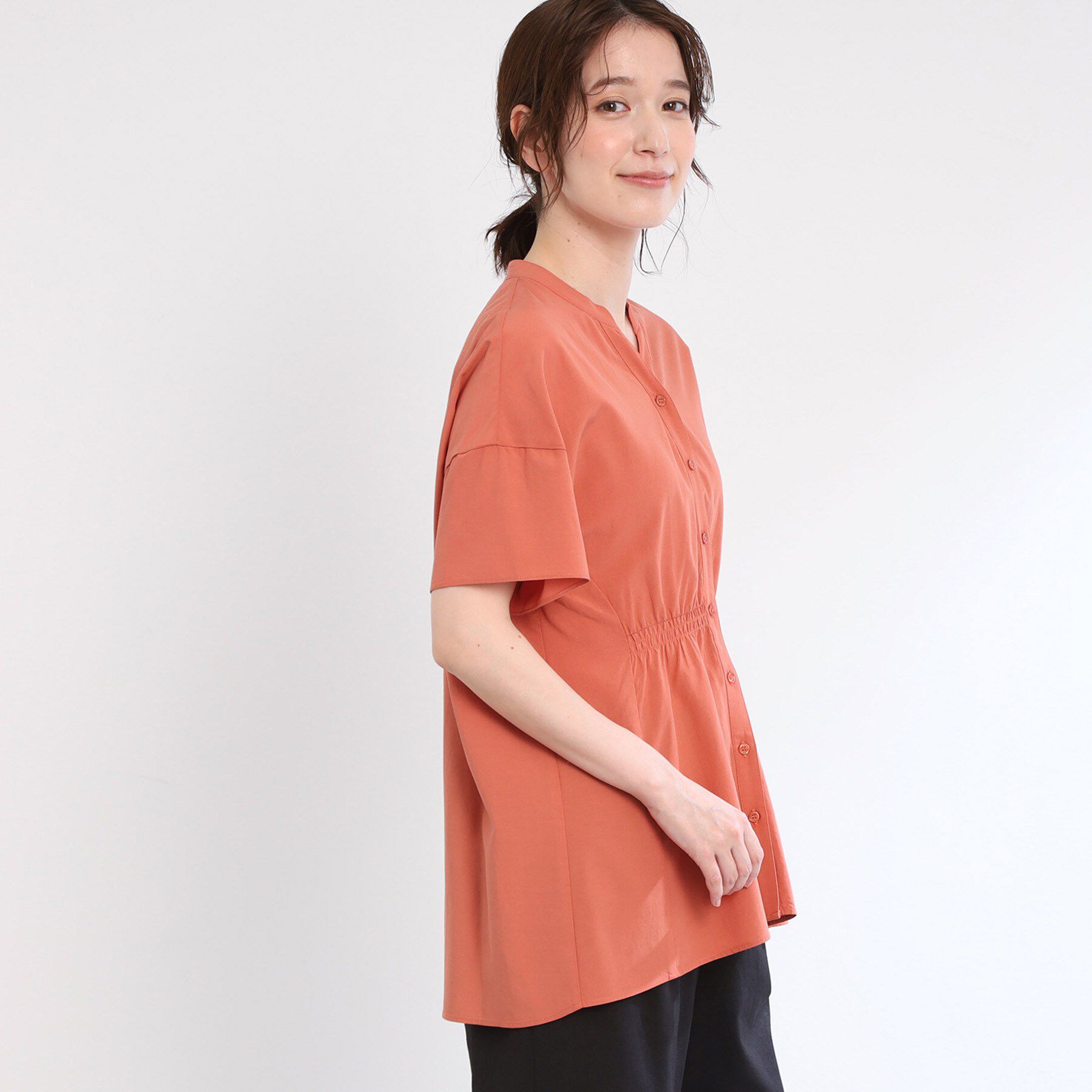 Reflect「【手洗い可】スキッパーブラウス」|シャツ・ブラウス|