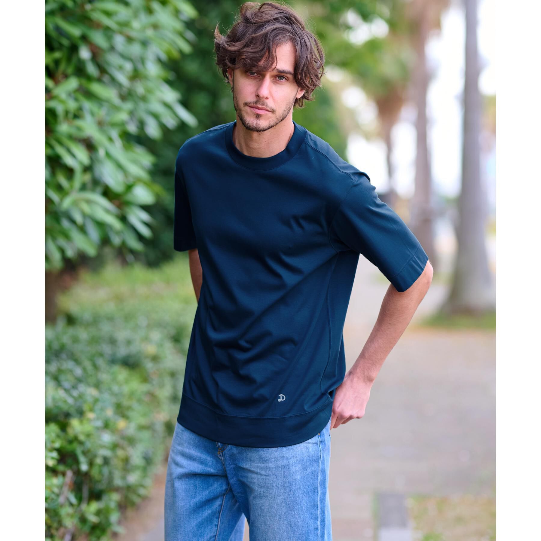 DRESSTERIOR「【接触冷感/抗菌防臭/消臭】ICE CLEAR COTTON オーバーフィットTシャツ」|Tシャツ・カットソー|