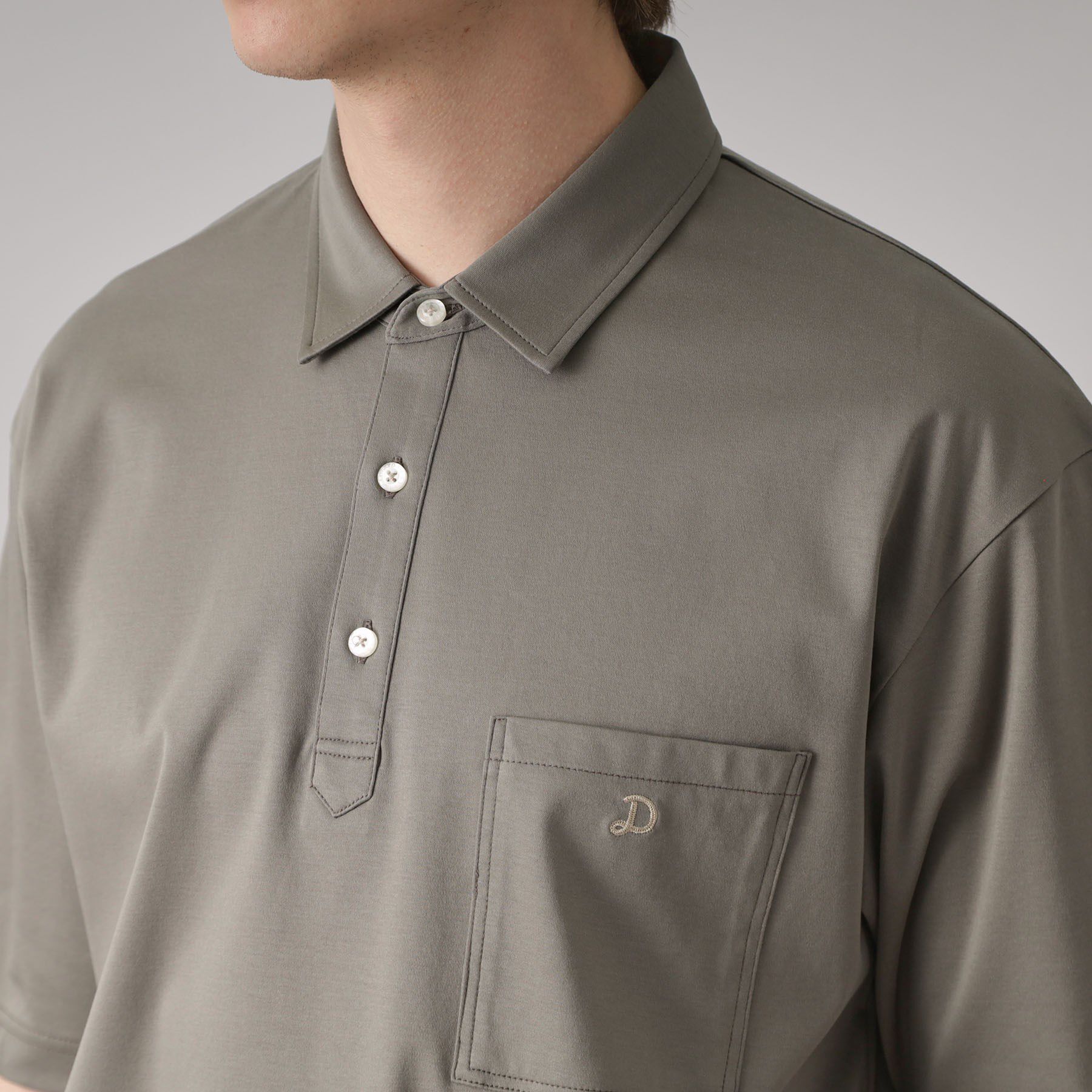 DRESSTERIOR「【接触冷感/抗菌防臭/消臭】ICE CLEAR COTTON オーバーフィットポロシャツ」|ポロシャツ|