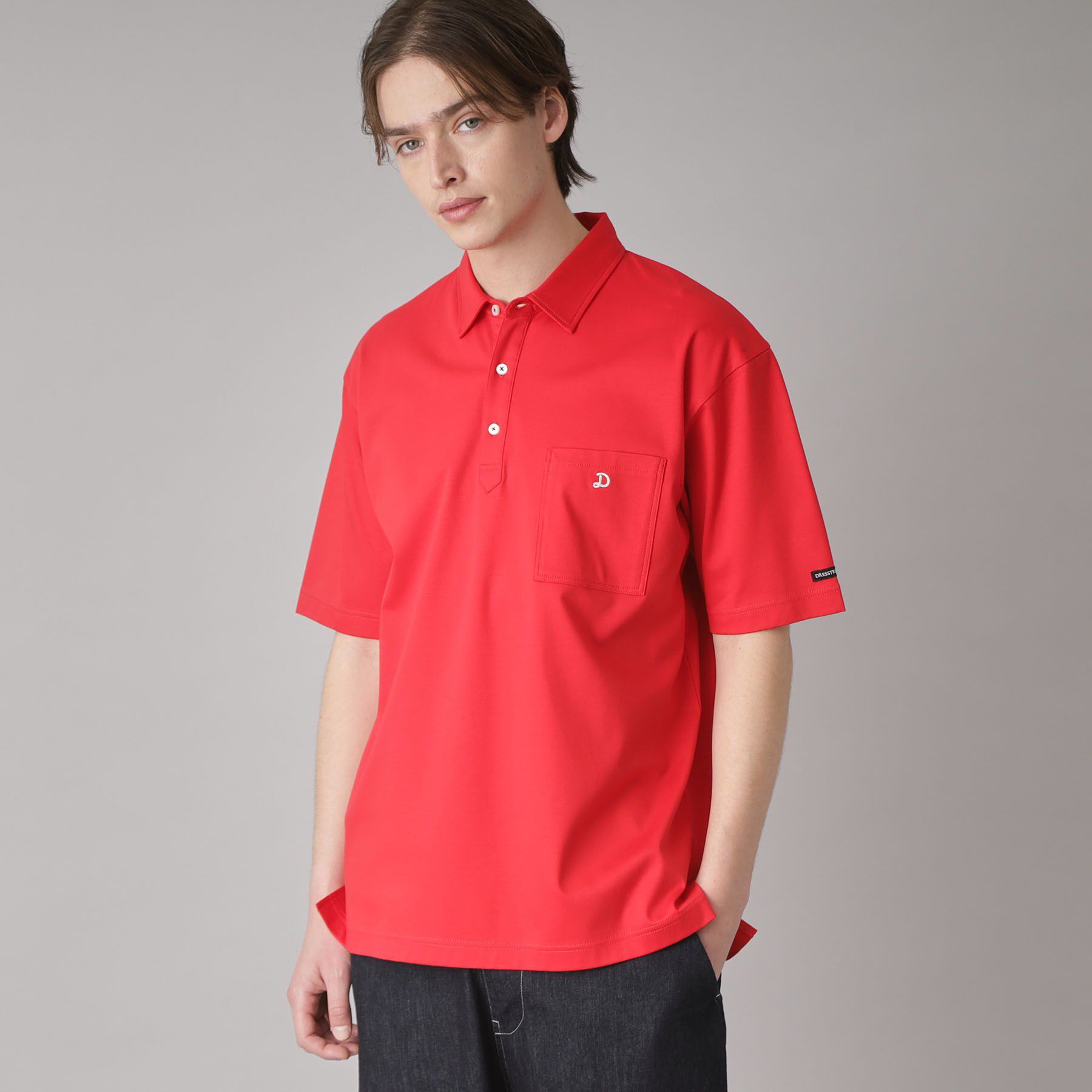 DRESSTERIOR「【接触冷感/抗菌防臭/消臭】ICE CLEAR COTTON オーバーフィットポロシャツ」|ポロシャツ|