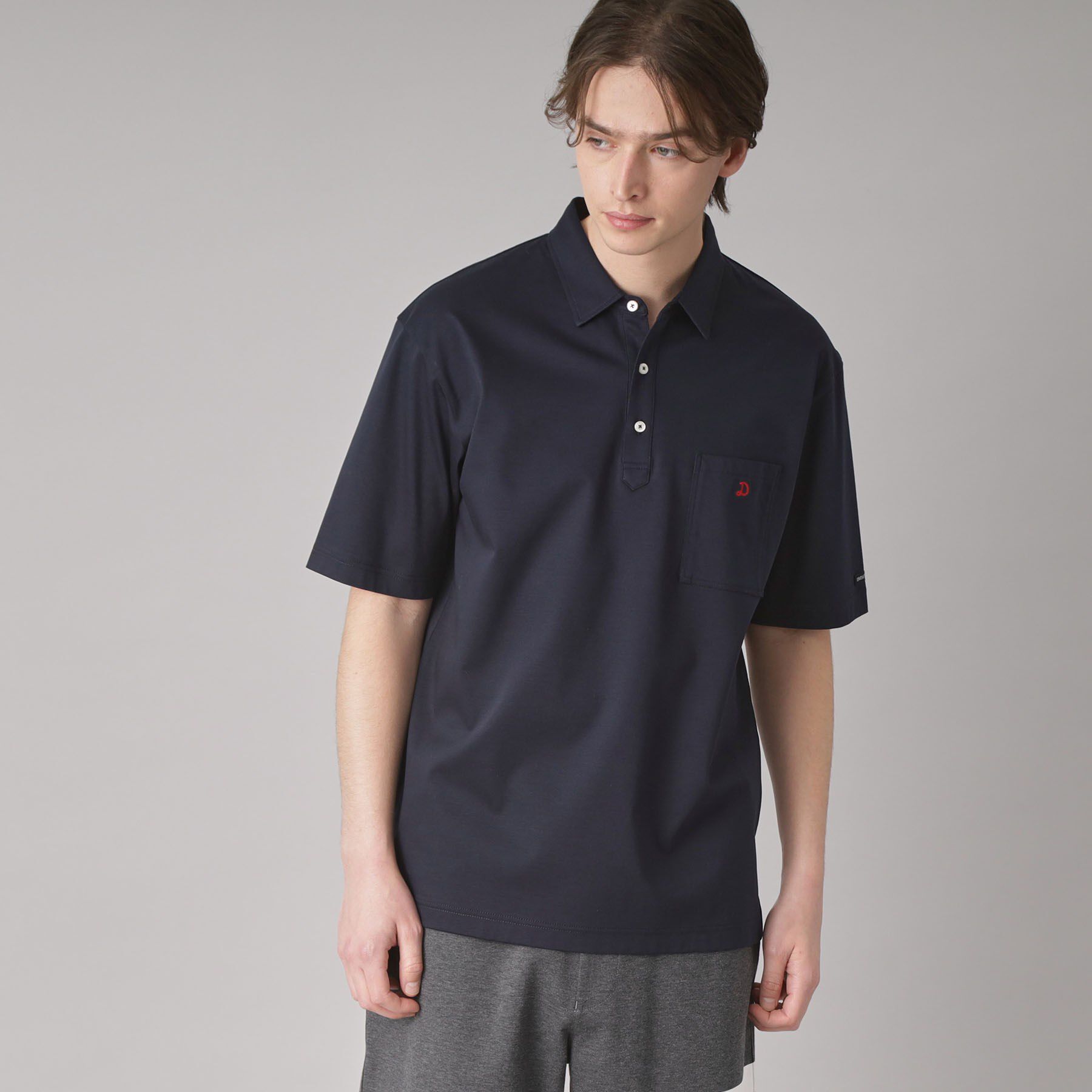 DRESSTERIOR「【接触冷感/抗菌防臭/消臭】ICE CLEAR COTTON オーバーフィットポロシャツ」|ポロシャツ|