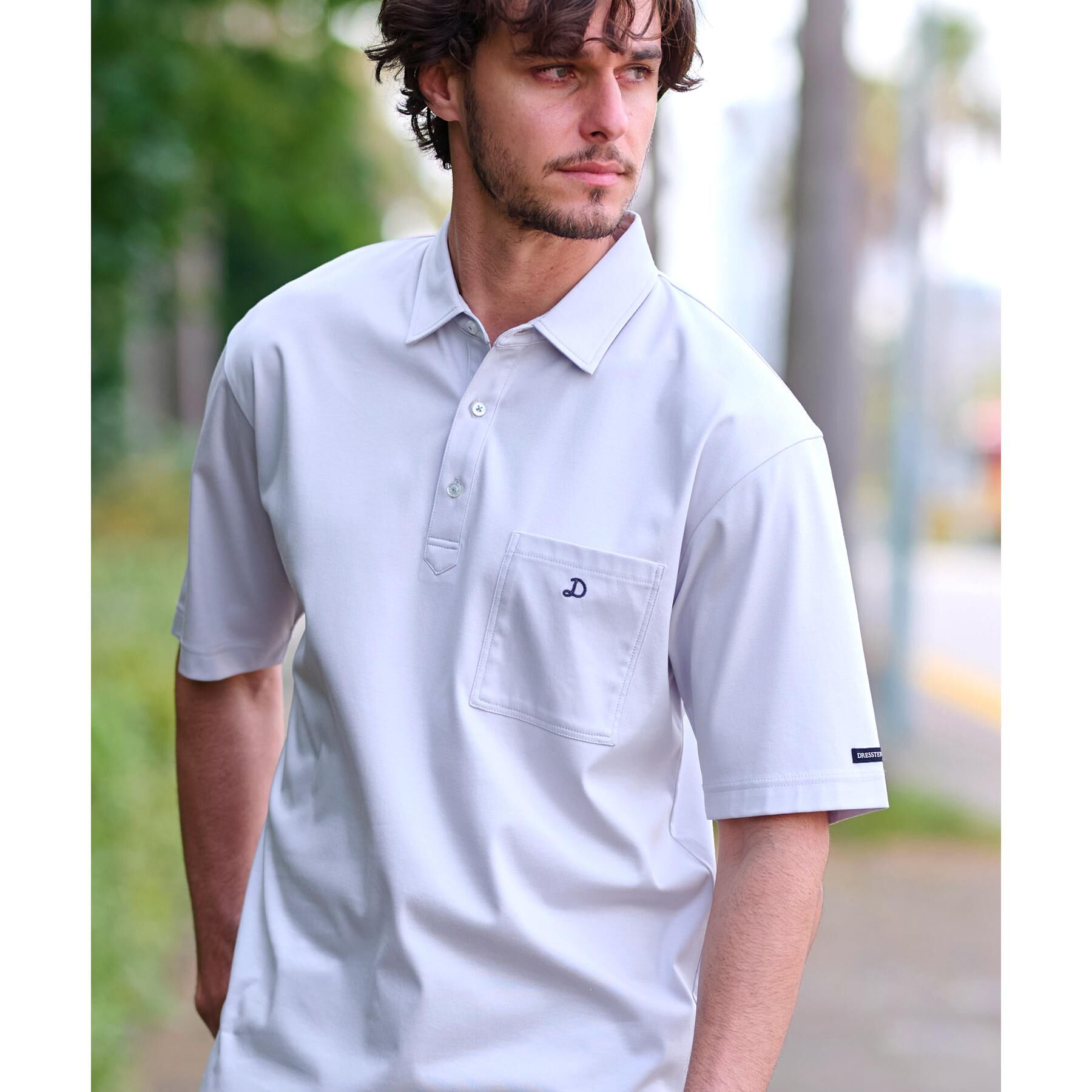 DRESSTERIOR「【接触冷感/抗菌防臭/消臭】ICE CLEAR COTTON オーバーフィットポロシャツ」|ポロシャツ|