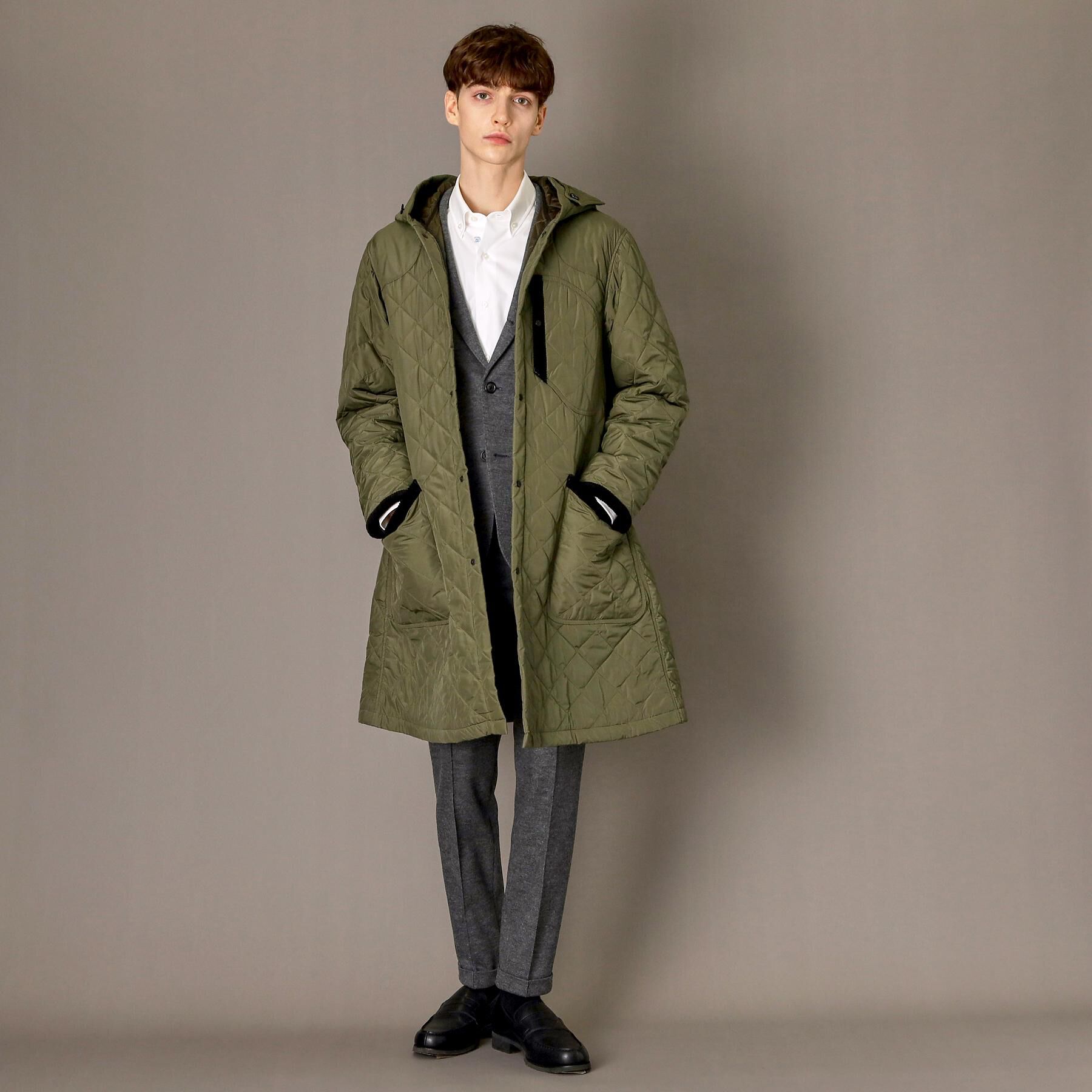 DRESSTERIOR「キルティング フーデット コート」|ダウン|
