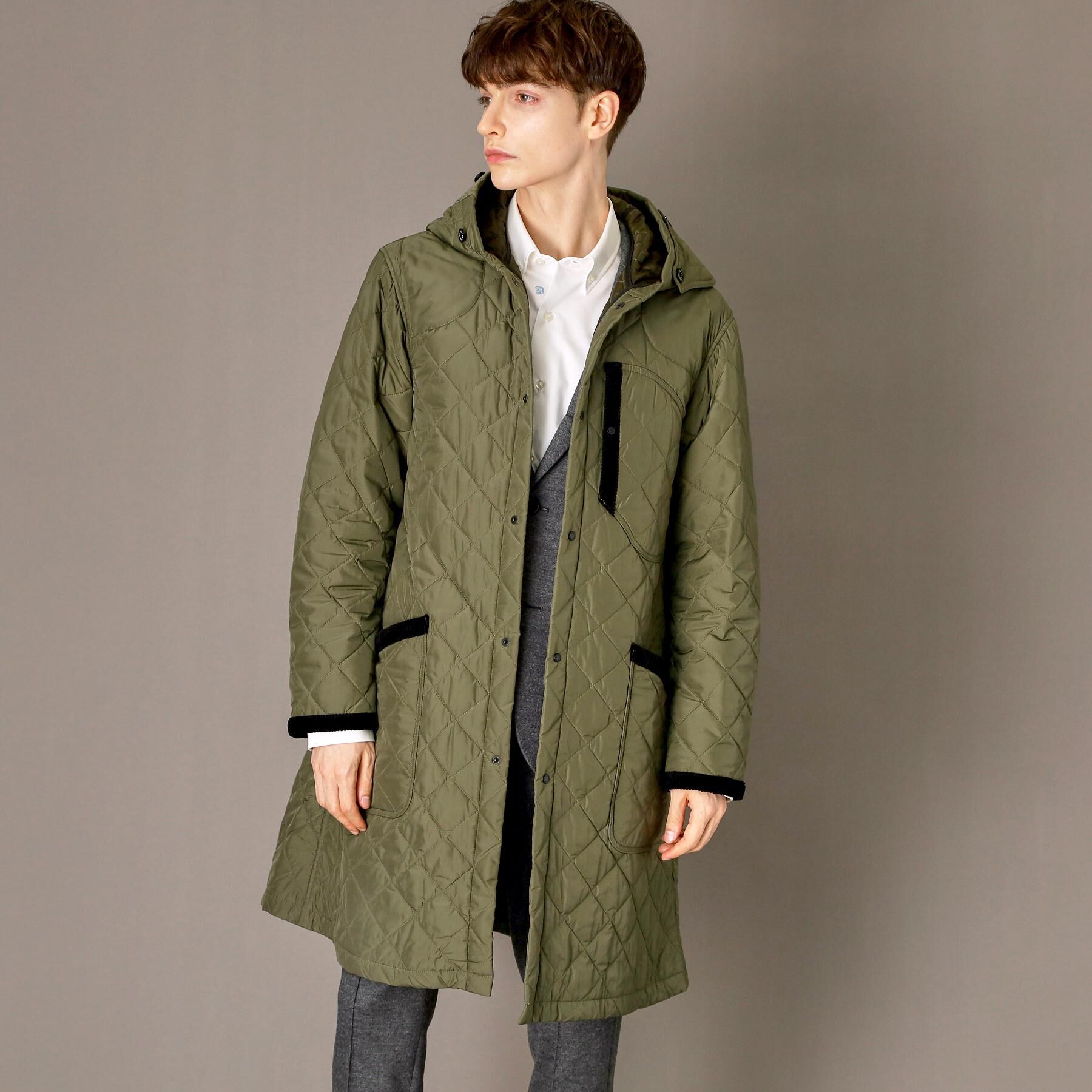 DRESSTERIOR「キルティング フーデット コート」|ダウン|