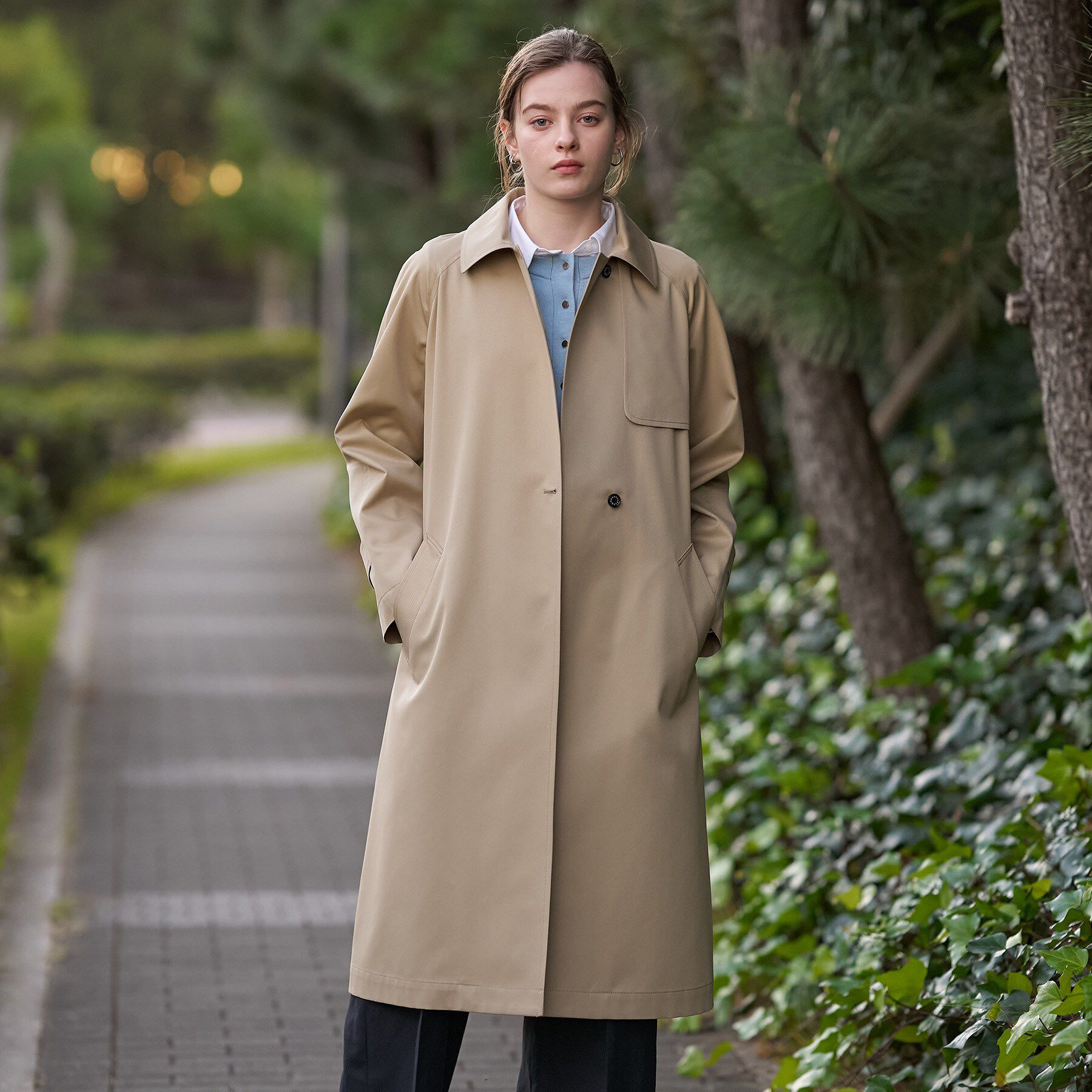 DRESSTERIOR「ライトトレンチコート」|トレンチコート|