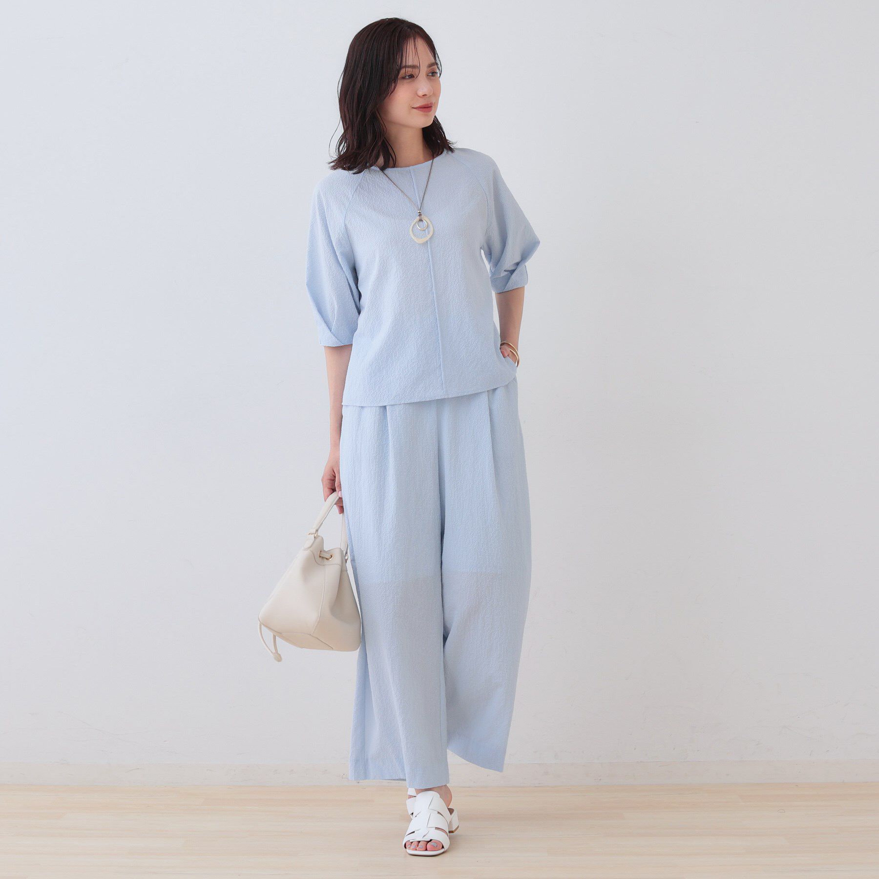 INDIVI「【SETUP可能／涼しい】リラックスパンツ」|その他|