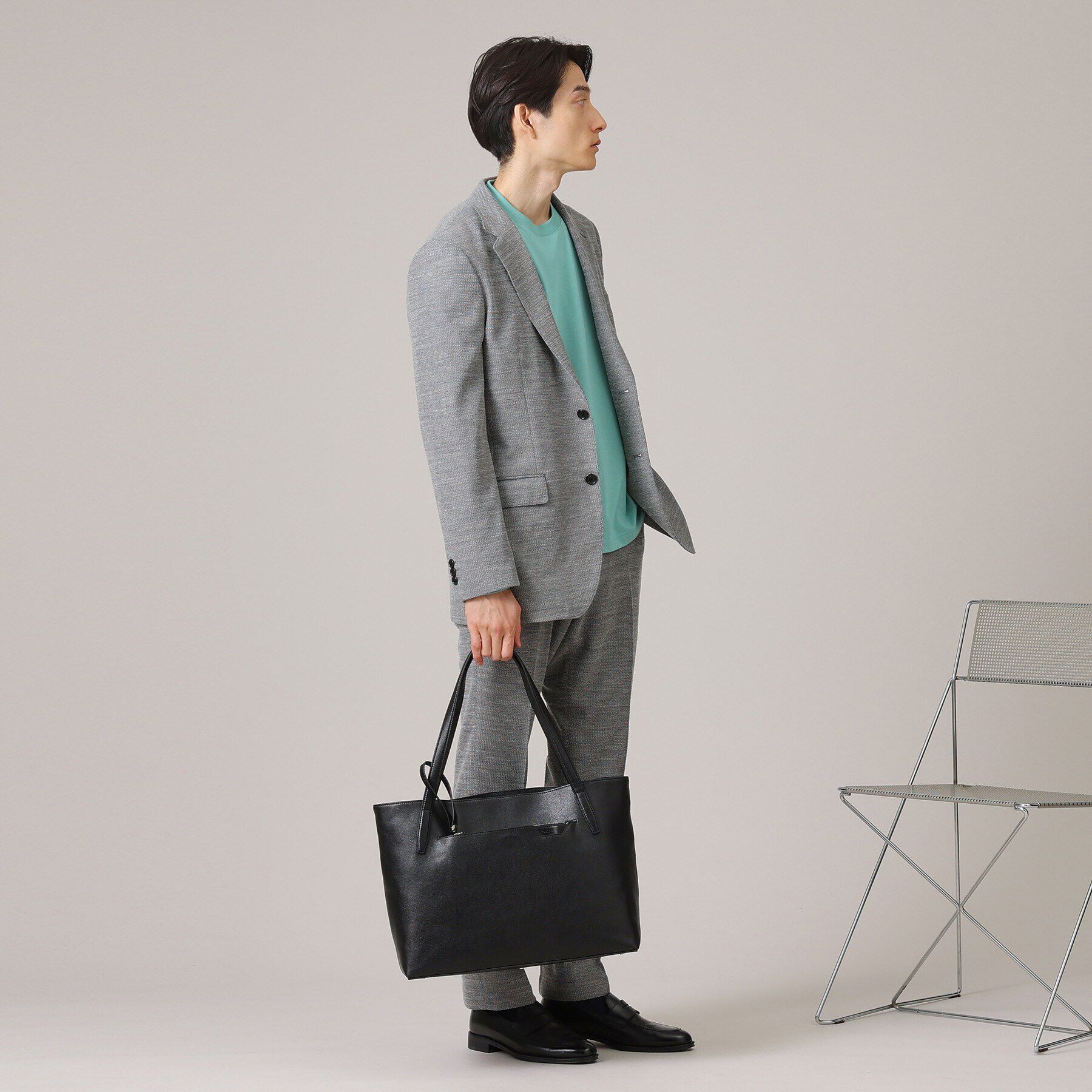 TAKEO KIKUCHI「【ポーチ付き】シュリンクレザートートバッグ」|トートバッグ|