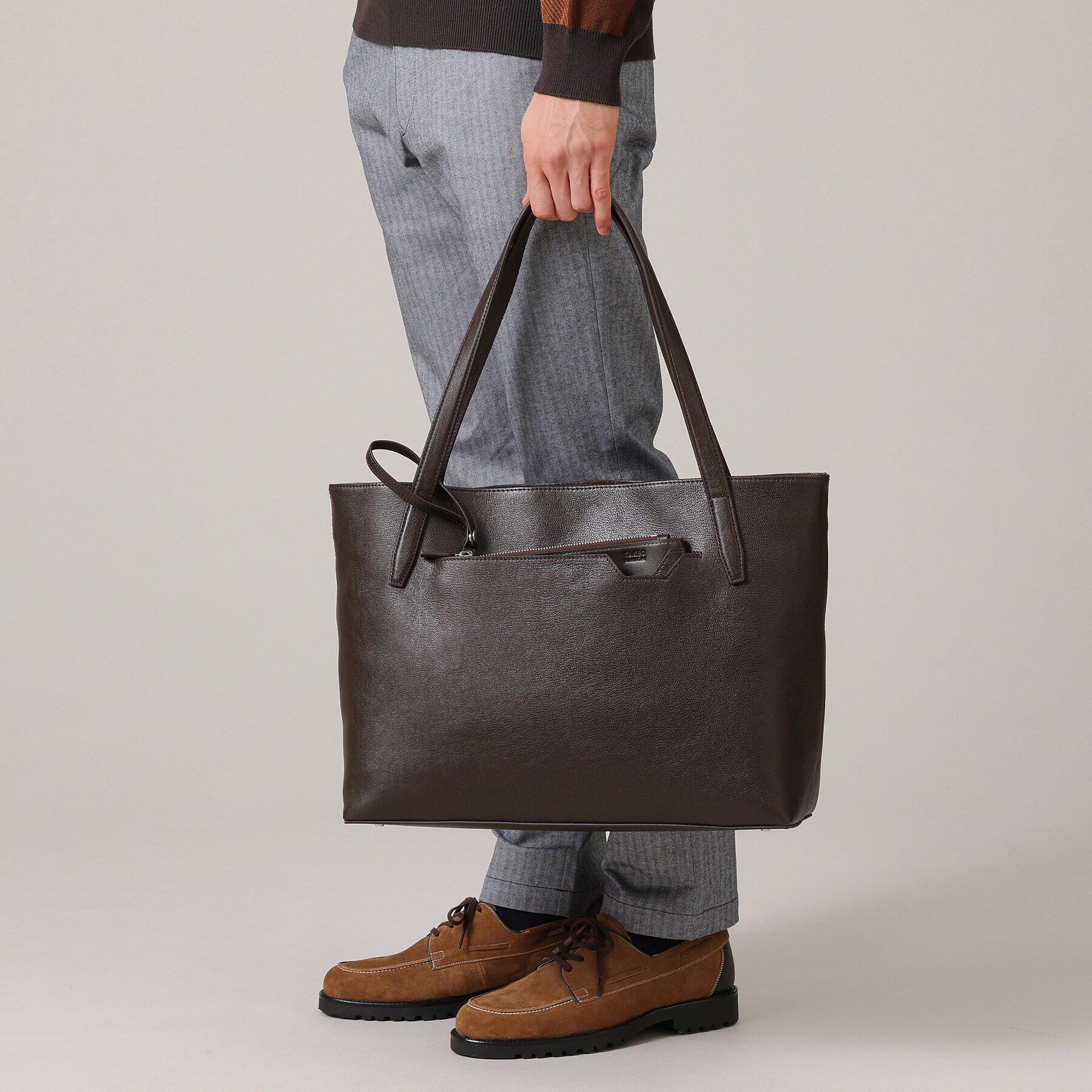 TAKEO KIKUCHI「【ポーチ付き】シュリンクレザートートバッグ」|トートバッグ|