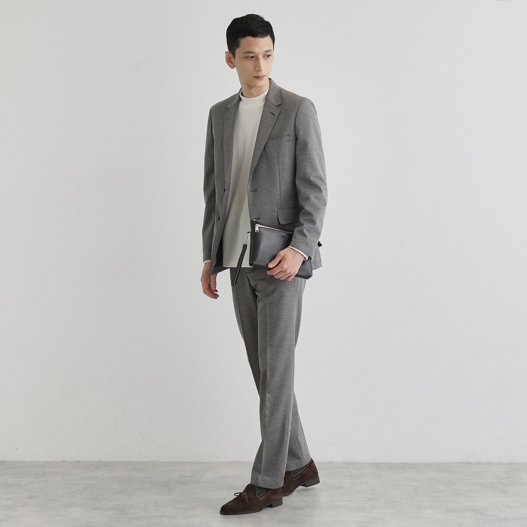 TAKEO KIKUCHI「アニリンレザー　２WAYクラッチ」|クラッチバッグ|